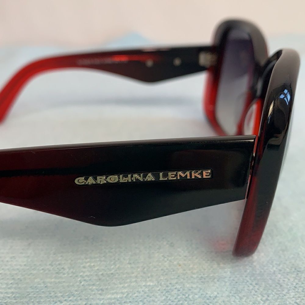 Carolina Lemke red black frames sunglasses - Picture 6 of 9